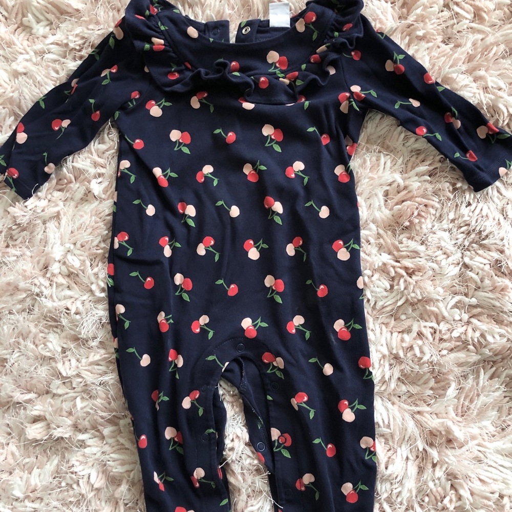 Janie and Jack Ruffle-neck Romper